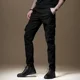thumbnail image 3 of Pantalones de motociclista para hombre, pantalones cargo de otoño para hombre, ropa de trabajo negra, ropa ajustada, de alta calidad, holgados, más baratos, informales, Emo Y2k, 3 of 5