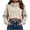 Beige, variant on LEKWK Cropped Hoodie Women Long Sleeve Warm Athletic Sweatshirts with Pocket Relaxed Fit Fall Winter Activewear for Casual Everyday Workout Gym