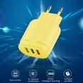 thumbnail image 3 of 3-port USB Charging Head Macaron Color Matching Charging Head Portable USB Charging Head, 3 of 5