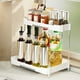 thumbnail image 5 of Organizador para Encimera de Cocina | Estante Multi-Nivel para Botellas de Especias | Plástico y Acero Inoxidable | Blanco Beige | Exhibidor Ahorra Espacio para Condimentos | 13.6x12.6x9.4 in, 5 of 6