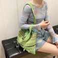 thumbnail image 2 of Bolso Playa Mano Lindo Crochet para Mujer Hobo Gran Capacidad Con Lazo, 2 of 9