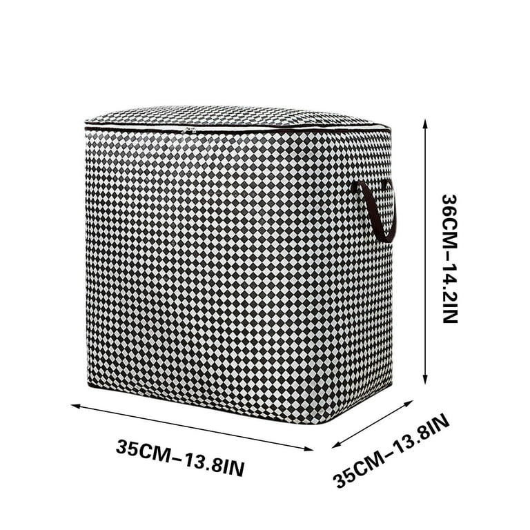 JikouIivo Storage Bags Larger Collapsible Storage Bin with Lid and Handle Organizer Containers Baskets for Bedroom Closet Living Room Comforters Pillow Blanket Bedding Quilt Walmart