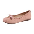 thumbnail image 3 of Mostsola Ballet Flats Shoes for Women Suede Comfortable Bow Dressy Shoes Non-Slip Walking Shoes, 3 of 9