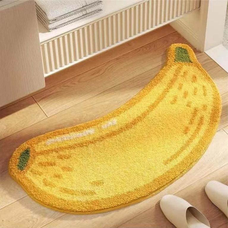 Banana Bath Mat Banana Bathroom Rug Cute Bath Mat Banana Bathroom