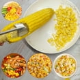 thumbnail image 2 of Shoreew Corn Planer Thresher Stainless Steel Corn Cob Peeler Corn Thresher Tool with Ergonomic Handle for Home Kitchen BBQ, 2 of 6