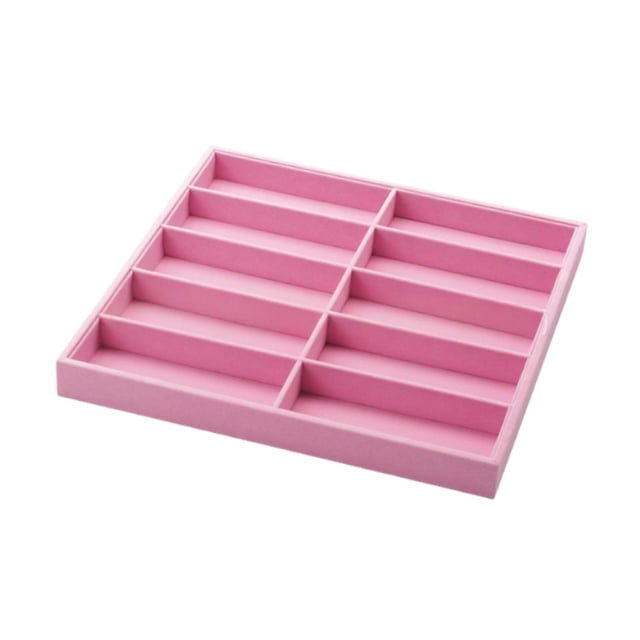 Bunblic Sunglasses Organizer Box Large Capacity for Window Displays Countertop Store Pink