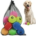 thumbnail image 1 of Pelotas de tenis para perros, paquete de 12, coloridas y fáciles de atrapar, 1 of 5