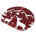 thumbnail image 2 of Kll 36" Christmas Tree Skirt Christmas Buffalo Plaid Xmas Tree Skirts Mat For New Year Xmas Holiday Party Indoor Outdoor Home Decoration, 2 of 9