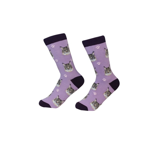 E&S Pets Maine Coon Cat Breed Socks Unisex Sock Daddy by E&S Pets