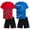 Blue Baseball/Red Basketball, variant on RBX Boys' Active Shorts Set - 4 Piece Poly Stretch Graphic T-Shirt and Gym Shorts for Boys (Sizes: 8-12)