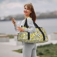 thumbnail image 2 of Ratiio Tropical Lemon Pattern Hand Travel Bag, Weekender Carry On for Women Men, Sports Gym Bag, Workout Duffel Bag, Overnight Shoulder Bag fit 15.6 Inch Laptop, 2 of 6