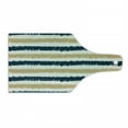 thumbnail image 1 of Striped Cutting Board, Petrol Blue and Beige Paintbrush Strokes Design Lines Hand Drawn Art, Tempered Glass Cutting and Serving Board, Wine Bottle Shape, Petrol Blue White Beige, by Ambesonne, 1 of 1