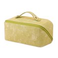 thumbnail image 1 of Bolsa de cosméticos de viaje para mujer, bolsa de maquillaje plana abierta, bolsa de cosméticos de cuero impermeable, bolsa de aseo de viaje de almacenamiento multifuncional, 1 of 5