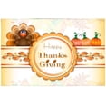 thumbnail image 1 of ECZJNT Three Pumpkin Turkey Placemat Plate Holder Set of 4, Table Mats Protector 12x18 inch, 1 of 5