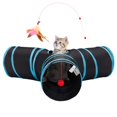 thumbnail image 1 of Cat Tunnel Tempcore, plegable en 3 direcciones, para gatos de interior, 1 of 7