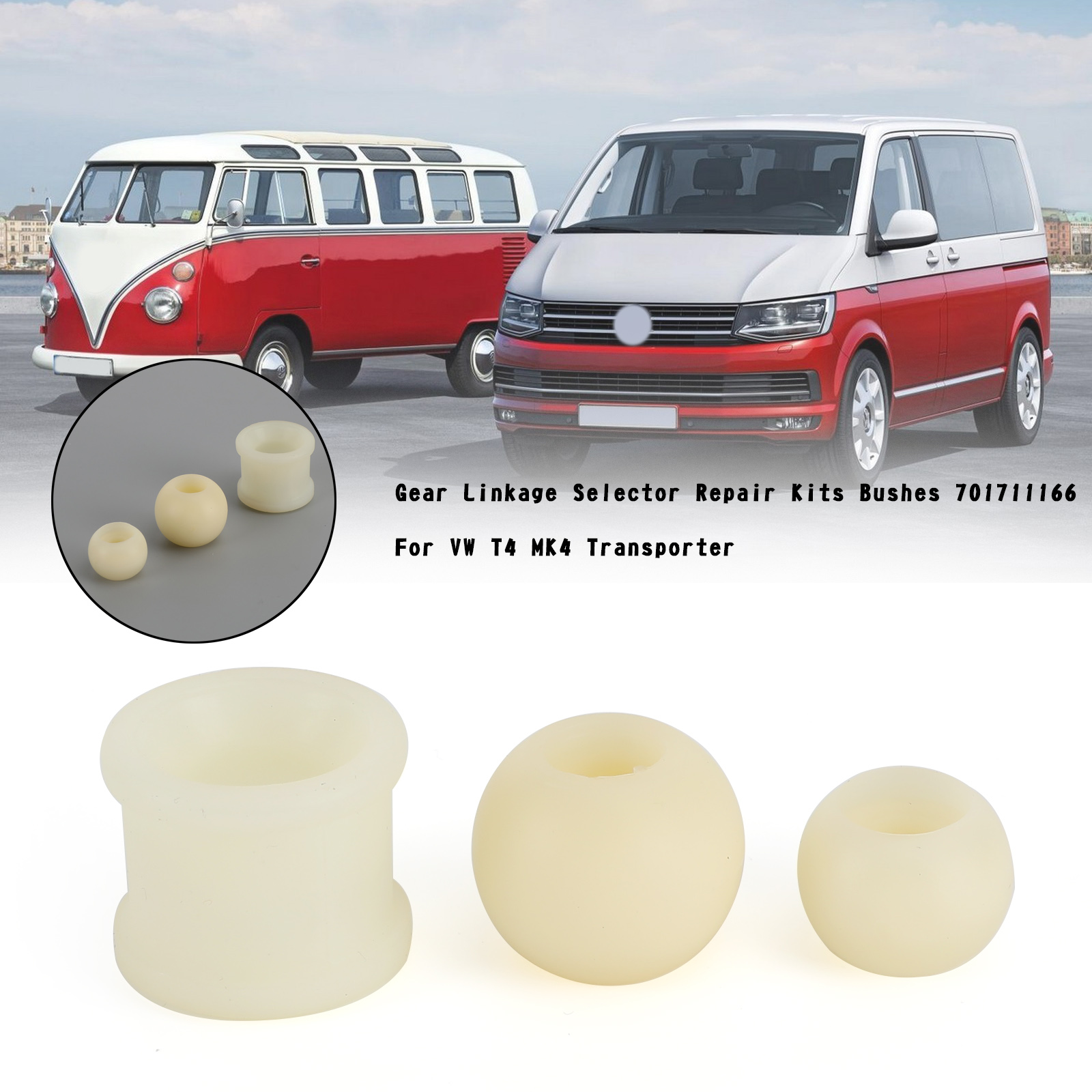 Gear Linkage Selector Repair Kits Bushes 701711166 For VW T4 MK4