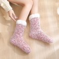 thumbnail image 4 of Fuzzy Socks Warm Soft Padded Slipper Sock Sleep Stocking, 4 of 5