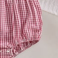 thumbnail image 5 of JUMEYU Newborn Fourth of July Bodysuits Girl Baby Girl Romper Newborn Girl Short Sleeve Romper Jumpsuit Outfit Cute Clothes 0 3 6 9 12 18 24 Months (Red,6-12 Months), 5 of 7
