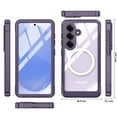 thumbnail image 5 of Dteck for Samsung Galaxy S26+ Case with Built-in Screen Protector, Magnetic Phone Case Compatible with MagSafe,Full Body Shockproof Protective Cover,Purple, 5 of 5