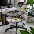 thumbnail image 2 of Classic Marble Office Chair Cover Stretch Computer Desk Chair Covers Breathable Universal Boss Swivel Chair Covers Gaming Chair Covers Chair Decoration Accessories, 2 of 7