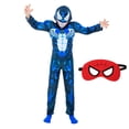 thumbnail image 1 of Disfraz de Capitán América para niños y niñas, mono de superhéroe, escudo y guantes, disfraz muscular de Halloween xuanjing unisex, 1 of 2