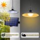 thumbnail image 2 of Lámpara solar para exteriores, impermeable, para jardín, con sensor solar, colgante, con 4 lámparas colgantes, color blanco cálido, 2 of 6