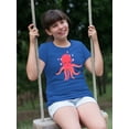 thumbnail image 2 of Lovely Octopus T-Shirt Juniors -Image by Shutterstock,  x-Small, 2 of 4
