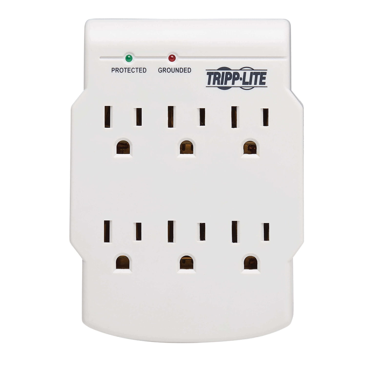 Tripp Lite by Eaton Protect It! 750-Joules Low-Profile Surge Protector Wall Tap, 6 Outlets, Direct Plug-in, SK6-0, SK6-0