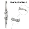 thumbnail image 6 of Rope Cleat Hook Hardware Flag Pole Accessory Stainless Steel Halyard Polished 4In, 6 of 8