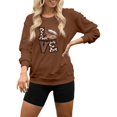 thumbnail image 1 of HUITKMM Winter Sweaters Women’S Football Print Oversized Hoodie – Relaxed Crew Neck Sweatshirt 4056 XXXL, 1 of 4