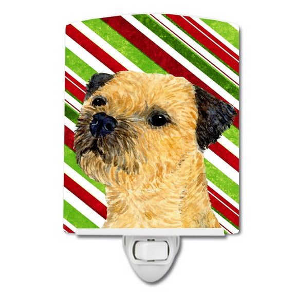 Border Terrier Holiday Christmas Ceramic Night Light