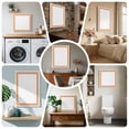 thumbnail image 6 of Ships Next Day Canvas Wall Art 10"x10", Orange Geometric Wood Framed Canvas Print Painting, Modern Key Greek Design Abstract Art Ready to Hang Small Picture Wall Decor for Home Kitchen Nursery Office, 6 of 9