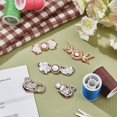 thumbnail image 3 of 8 Pcs Button for Jeans Dress Too Big Metal Adjustable Waist Buckles Jean Tightener Buttons 4 Styles Pearl Floral Snap Fastener Clip for Waist Too Loose Big Dress Skirt Pants Sewing Crafts Colorful, 3 of 7
