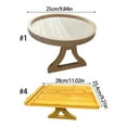 thumbnail image 2 of Foldable Sofa Arm Tray Sturdy Wood Designs Easy Storage, 2 of 12