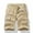 Khaki, variant on Xysaqa Cargo Shorts for Men Classic Elastic Waist Relaxed Fitted Cargo Short Multi-Pocket Outdoor Shorts S-4XL