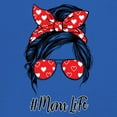 thumbnail image 3 of Mom Life Messy Bun T-Shirt Trendy Motherhood Parenting Maternity Family Mother's Day Mama Mommy #momlife Women's Tee, 3 of 7