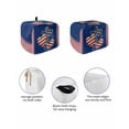 thumbnail image 2 of Fsddascl 4th of July Toaster Cover 2 Slice, Small Kitchen Appliance Covers, American Flag Independence Day Vintage Toaster Oven Cover with Loop, Bread Machine Cover Polyester Dust Cover Protection, 2 of 5
