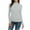Grey, variant on Mock Neck Tops for Women Women Casual Solid Long Sleeve Mock Turtleneck Blouse Tops Slim Fit Stretchy Layer Tee Shirts Turtleneck Tops for Women Blue, 2XL