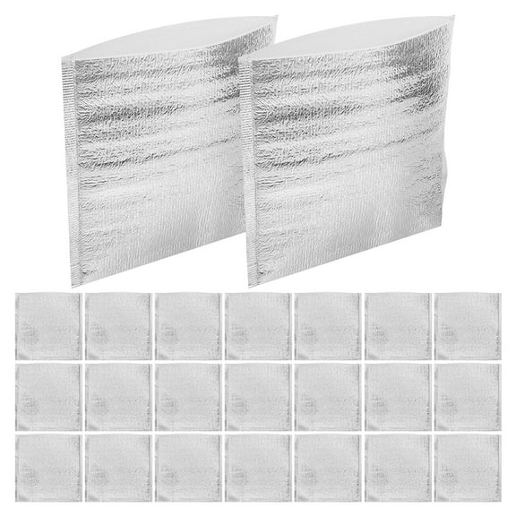 50 Pack Reusable Insulation Bags, Thermal Box Liners for Hot & Cold Food, Waterproof Insulated Shipping Mailers, 9.84x9.84 Inch
