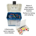 thumbnail image 2 of Wakeman Storage Tool Box-Durable Organizer Utility Box-4 Drawers, 19 Compartments Each for Camping Supplies and Fishing Tackle Outdoors (Dark Blue), 2 of 8