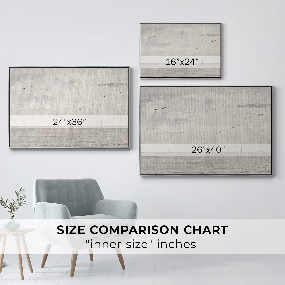 Vintage Landscape-CCCXLII By Wexford Home Framed in Silver Wood Gallery Wrapped Canvas 25 in. x 37 in.