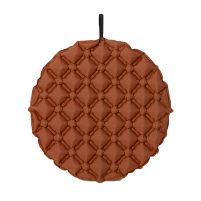 Cojín inflable para asiento de oficina, plegable y cómodo Rojo marrón