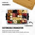 thumbnail image 3 of Farberware Build-a-Board Snackle Box with Locking Bamboo Cutting Board Lid, 11x16 inch, 3 of 9