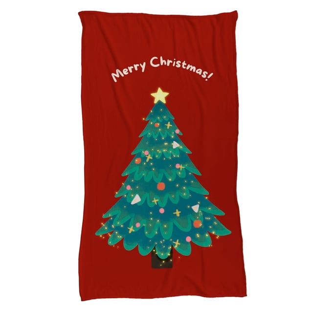 Cobija Manta FRAZADA de Diseño de Árbol de Navidad Juana Gallo Ultra Suave y ligera