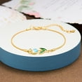 thumbnail image 4 of Elegant Tulip Rose Bracelet For Women Girls Sweet Bra D6R4 Flower Colorful I7, 4 of 8
