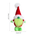 thumbnail image 2 of De Barba Verde Sin Rostro Adornos De Duende Enano De Pie Para Decoración De Fiesta De Navidad Eigraketly HA043203-01, 2 of 6