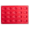 thumbnail image 1 of Molde Multicavity Gourmet Mini-Shell CAV Rojo, Silicona, 20 cavidades, 1 of 4