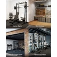 thumbnail image 6 of AIRHOP 0.79in Thick 72 Sq Ft Exercise Equipment Mats, 18 Tiles Upgraded Rubber Top with High Density EVA Foam, Large Interlocking Puzzle Gym Flooring for Home Gym, Heavy Weight Workout,Black & White, 6 of 9