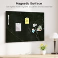 thumbnail image 5 of DOLLAR BOSS Magnetic Whiteboard Dry Erase White Board 24"x18" Black Marble Decorative White Board for Wall White Board for Home Office Decor, Bedroom, Kitchen, Classroom with Magnets & Markers, 5 of 9
