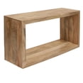 thumbnail image 2 of Keli 52 Inch Mango Wood Sideboard Console Table Open Cube 1 Shelf Natural Brown - Saltoro Sherpi, 2 of 6